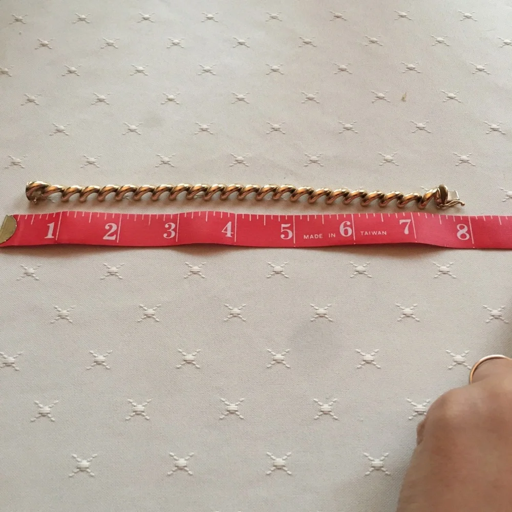 Vintage 14k Gold Twisted Link Bracelet